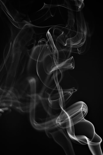 Abstract, Smoke, Black Background, Serpentine, Wriggling HD phone wallpaper