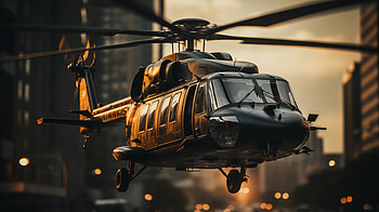 Helicopter Sunset Flight -, military, helicopter HD wallpaper
