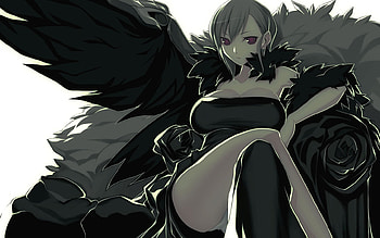 Dark Angel, angel, black, anime HD wallpaper