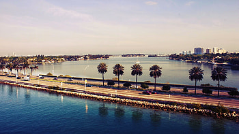Miami Skyline, Travels, Water Drop, Cityscape HD wallpaper
