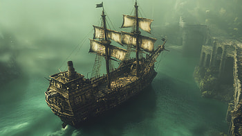 Pirate Ship Adventure: Ultra, pirate ship, ship, sailing, ocean, pirate HD wallpaper