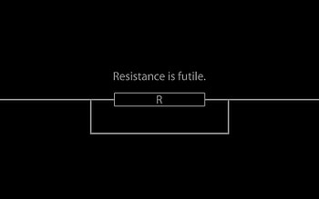 Resistance Is Futile, typography HD wallpaper