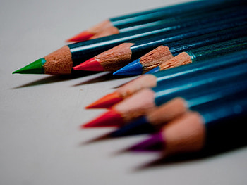 Macro, Multicolored, Motley, Pencils, Rod, Kernel HD wallpaper
