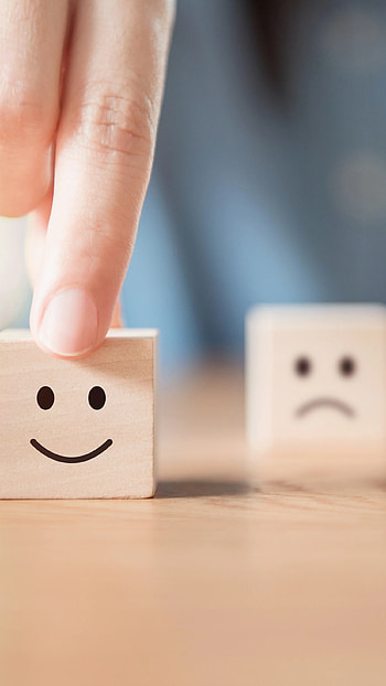 Sad Smile, Wooden, Cube HD phone wallpaper