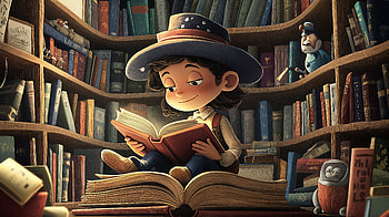 Enchanting Reading Moments: A Ultra, reading, child, book, library HD wallpaper