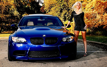 Girls, Transport, Auto, People, Bmw HD wallpaper