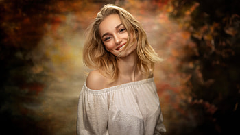 Blonde Young Girl Cute Smiling , blonde, girls, smiling, cute, model HD wallpaper