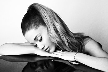 Ariana Grande 2017 , ariana-grande, celebrities, music, girls, cute, singer, monochrome, black-and-white HD wallpaper