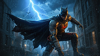 Batman Strikes, batman, the-batman, superheroes, artwork, art, digital-art, ai HD wallpaper