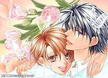 the small butterfly, shonen ai, takanaga, butterfly, manga HD wallpaper