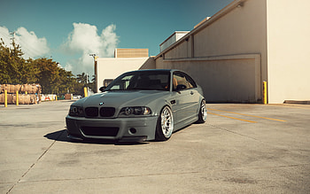 BMW M3, E46, gray sports coupe, tuning M3, gray M3 E46, tuning E46, German cars, BMW HD wallpaper