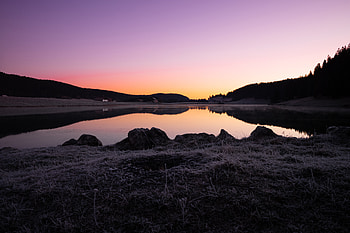 Reflecting On The Evening Sky, sky, reflection, nature HD wallpaper