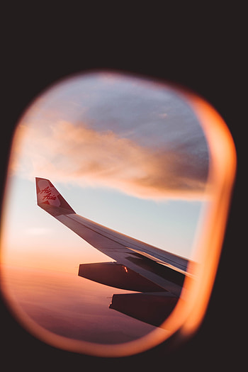 Miscellanea, Miscellaneous, Flight, Window, Porthole, Wing, Plane, Airplane, View HD phone wallpaper