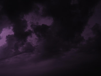 Nature, Clouds, Lightning, Violet, Purple, Storm HD wallpaper