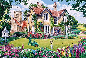 english garden, retro, garden, vintage, england HD wallpaper