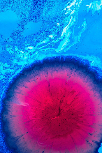 Abstract, Pink, Paint, Liquid, Stains, Spots HD phone wallpaper
