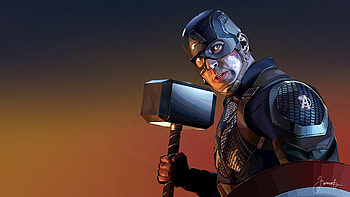 Captain America With Hammer , captain-america, superheroes, artist, artwork, digital-art HD wallpaper