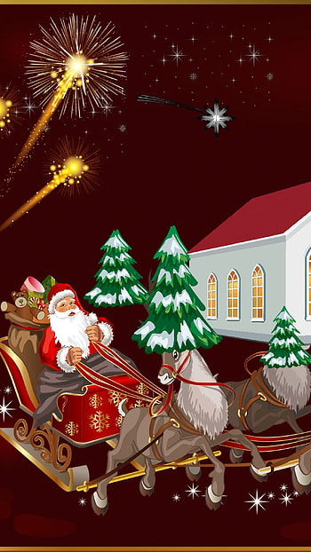 Merry Christmas, Santa HD phone wallpaper