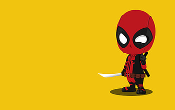 Kid Deadpool Minimalism, deadpool, minimalism, movies, artist, digital-art, artwork, artstation HD wallpaper