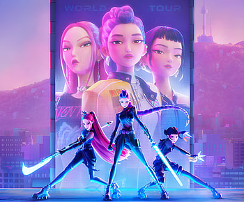 KPop Demon Hunters – Epic Movie Vibes in Vibrant Style, movie, KPop Demon Hunters, Rumi (KPop Demon Hunters), Zoey (KPop Demon Hunters), Mira (KPop Demon Hunters) HD wallpaper