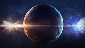 Planets, star, planets, digital-universe HD wallpaper