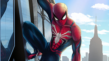 Insomniac Spiderman, spiderman, superheroes, artwork, artist, digital-art, behance HD wallpaper
