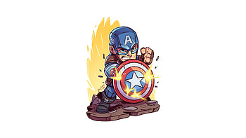 Captain America Minimalist Art , captain-america, superheroes, minimalism, minimalist, artist, artwork, digital-art HD wallpaper