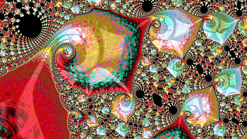 Fractal Art for your - Polished Metal at a Carnival, CGI, pattern, psychedelic, trippy, Abstract, fractal HD wallpaper