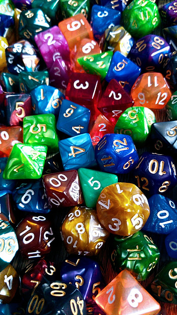 Rainbow Dice, dnd HD phone wallpaper