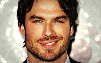 Ian Somerhalder, by cehenot, man, smile, glitter, actor, vampire diaries, handsome HD wallpaper