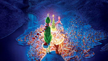 2 Grinch , Stunning backgrounds, Whoville charm, Memorable movie moments HD wallpaper