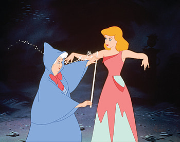 Fairy Godmother and Cinderella, Cinderella (1950) HD wallpaper