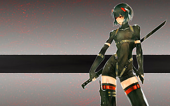 Best Anime Girl Warrior HD wallpaper