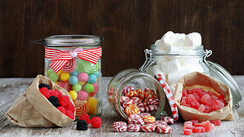 Candy Jar, chocolate, candy, sweets HD wallpaper