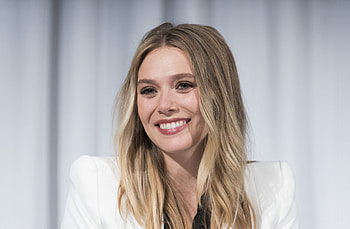 Smile, Elizabeth Olsen, blonde, actress HD wallpaper