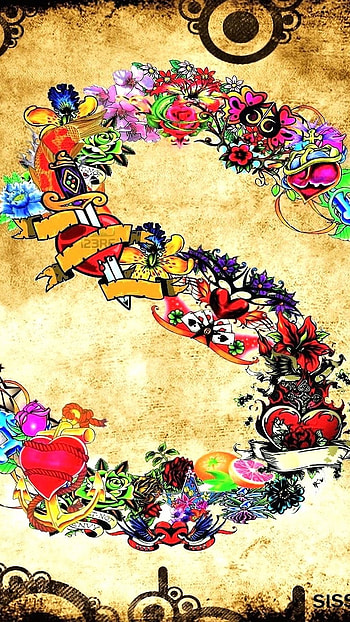 S Name Letter, Colorful, Art HD phone wallpaper