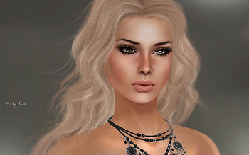 Girl, Blonde, Makeup, Jewellery HD wallpaper