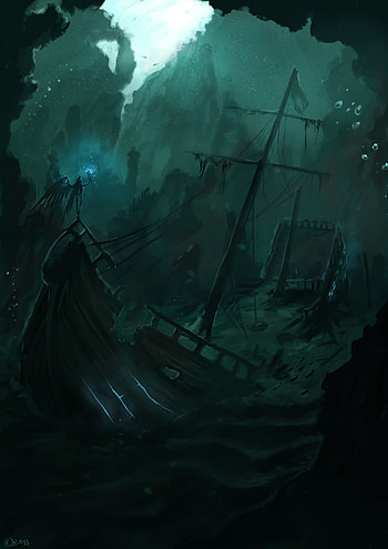 Ghost Ship, Spirit of a ship, Enigmatic vessel, Haunting art HD phone wallpaper