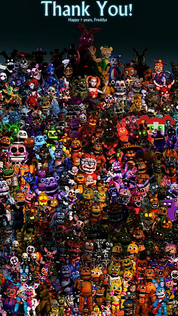 Fnaf all characters, series, video_games HD phone wallpaper