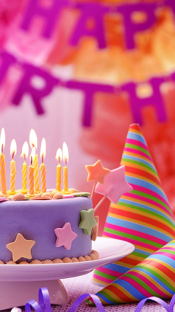 Happy Birtay, Cake Abstract HD phone wallpaper