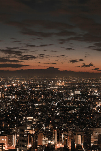 Cities, Building, Lights, Night City, Megapolis, Megalopolis HD phone wallpaper
