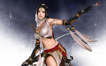 Fantasy girl, frumusete, tibetan, girl, gian vang, fantasy, game, fighter, luminos, assassin HD wallpaper