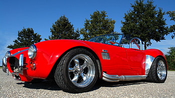 Cobra, car, red, 427 HD wallpaper
