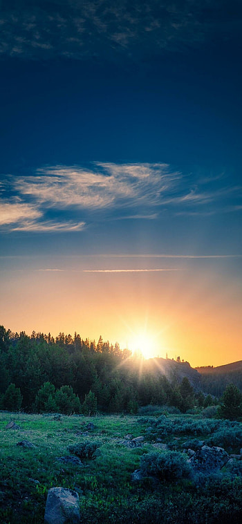 Countryside, Sunrises HD phone wallpaper