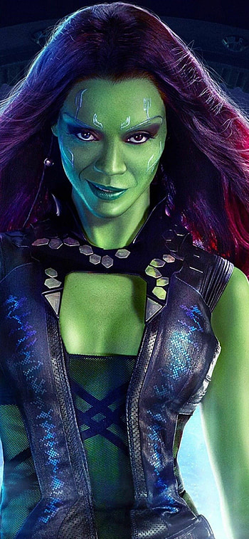 Zoe Saldana, Celeb actress, XS, Gamora HD phone wallpaper
