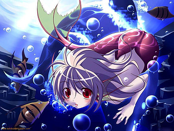 Mermaid, girls, anime HD wallpaper