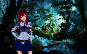 Erza Scarlet Armor For As HD wallpaper