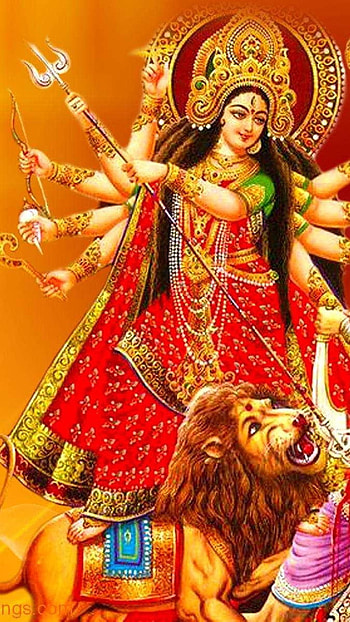 Durga Maa, chandraghanta, devotional HD phone wallpaper