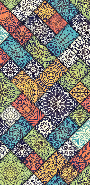 Mandala pattern abstract, Samsung galaxy , Q , Vibrant compositions HD phone wallpaper