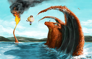 : Meowth and Charizard Unite in Anime Adventure, Anime, Pokemon, Meowth (Pokémon), Charizard (Pokémon) HD wallpaper